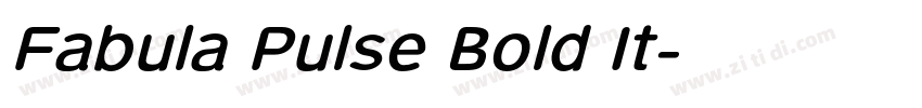 Fabula Pulse Bold It字体转换